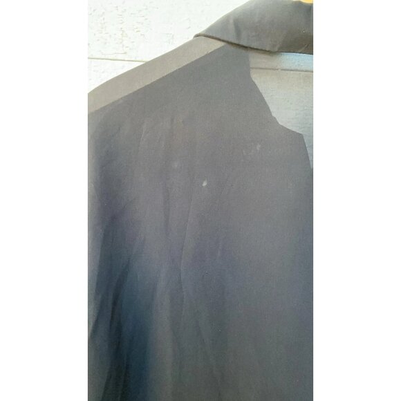 Gucci Black Buttondown Blouse Shirt Top Sheer S - Picture 5 of 7